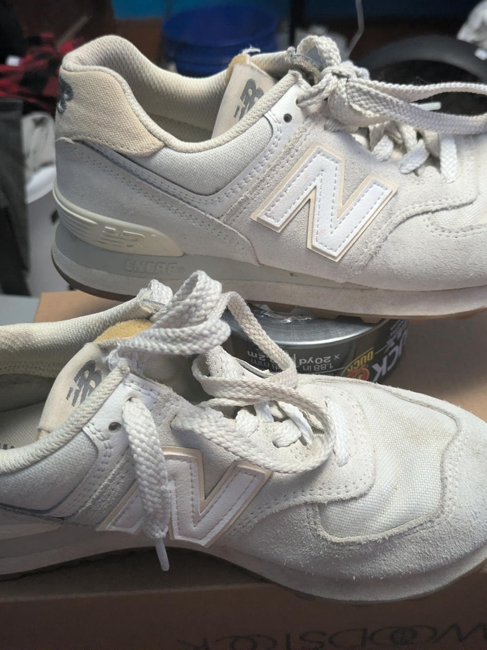 New Balance Women's Classic White Sneakers 574 Size 7